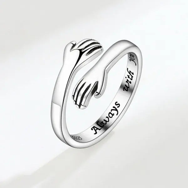 Romantic Heart Hug Ring – I Love You Forever