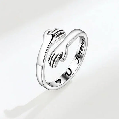 Romantic Heart Hug Ring – I Love You Forever