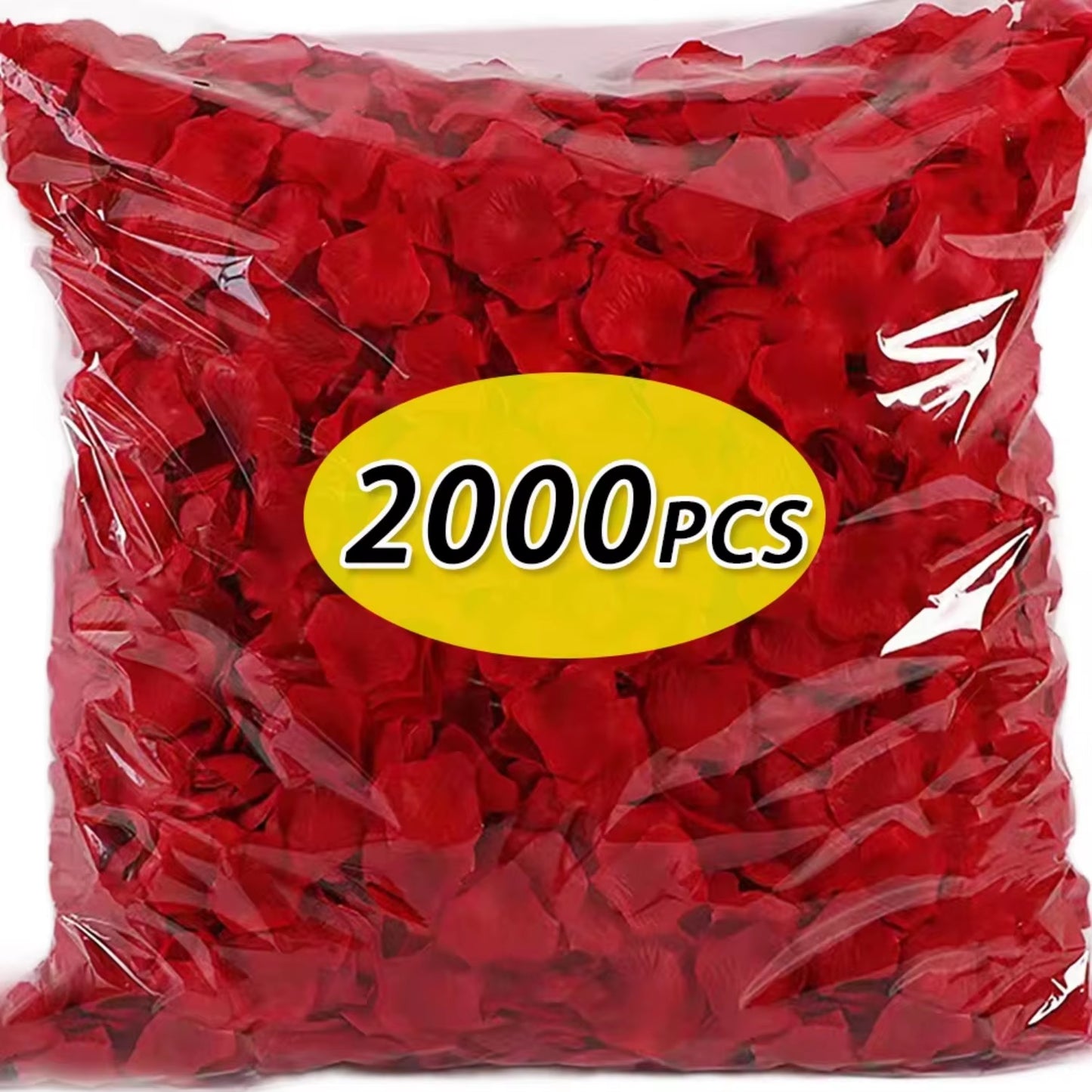 2000pcs Red Artificial Silk Rose Petals – Perfect for Valentine’s Day